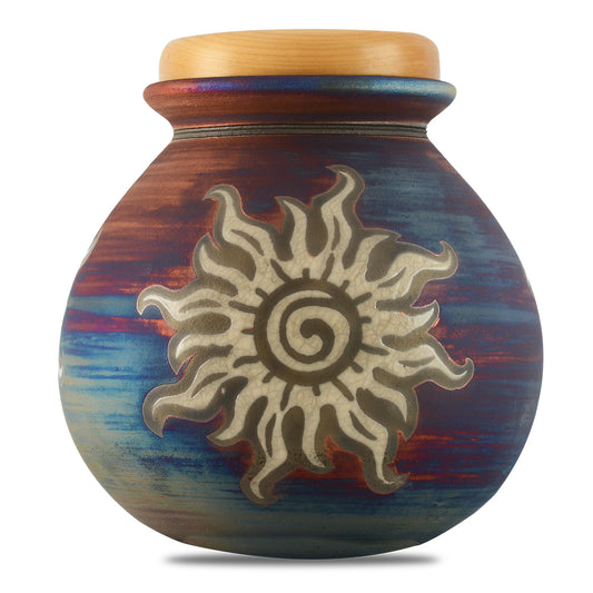 Western Sun Raku Urn